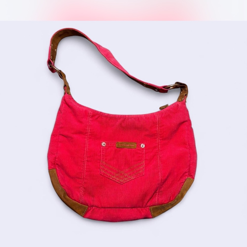 Roxy Vibrant Pink and Brown Hobo Bag